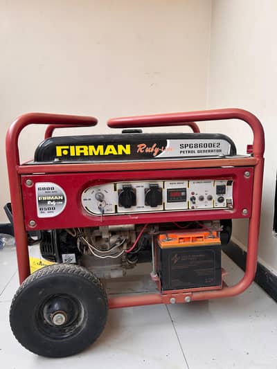 Firman generator 6kva hardly used