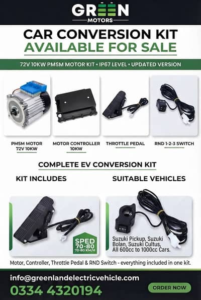 72v 10kw PMSM-Motor kit