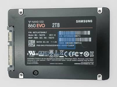samsung 2tb evo 2.5 ssd just one day used
