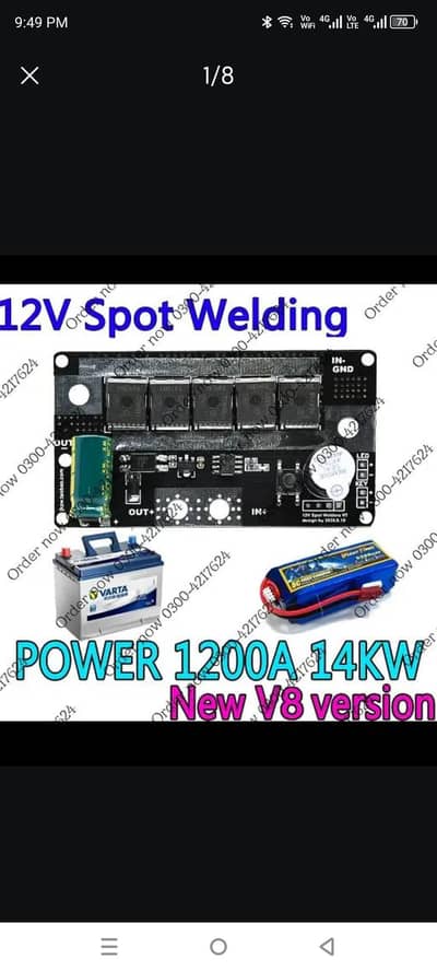 12V kit Spot Welder DIY Portable Sports equipment Welding