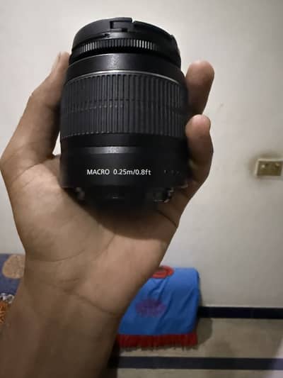 Canon eos4000d with one extra lens ,stand,bag and accessories