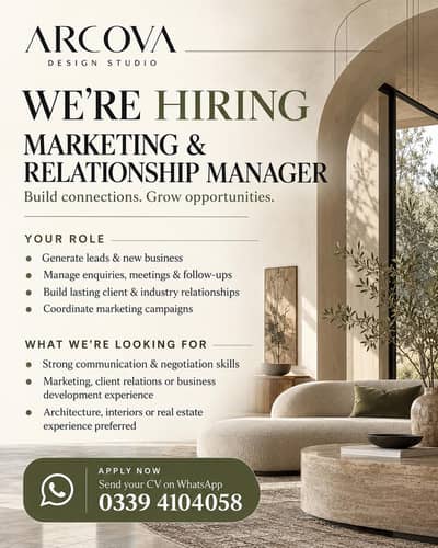 Marketing / relationship manager