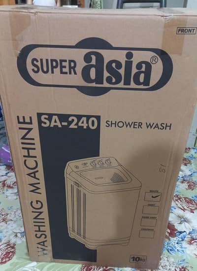 Super Asia Washing Machine SA_240 Shower Wash (10kg) _ Brand New