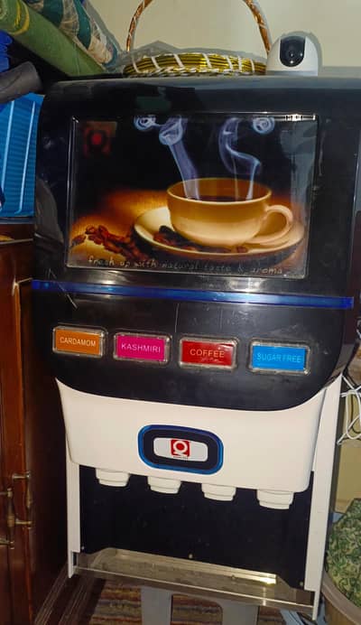 *Q Premixes - 4 Options Tea/ Coffee Vending Machine For Sale