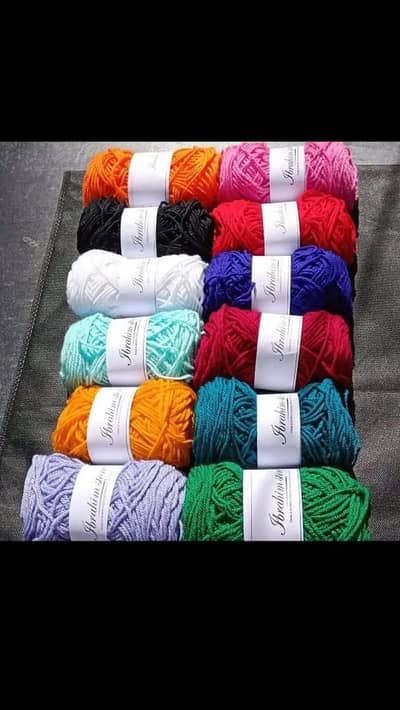 crochet hook and wool