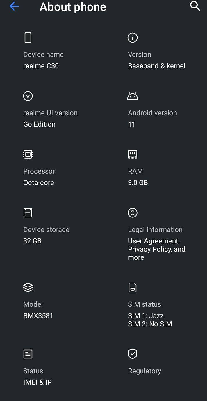 Realme C30 0