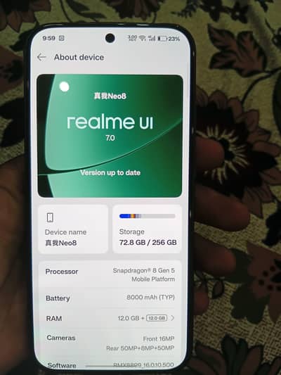 Realme GT Neo 8.   O3I645545IO