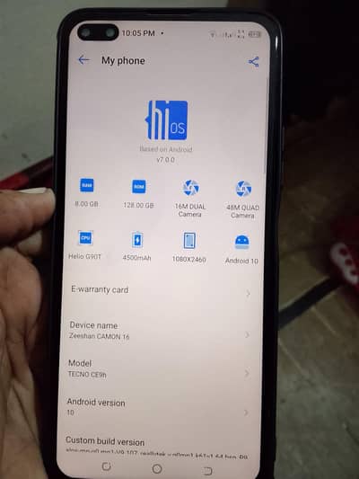 Tecno CAMON 16 Premier