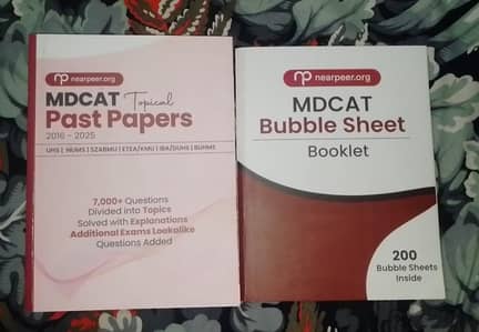 Mdcat past papers with bubble sheet book
