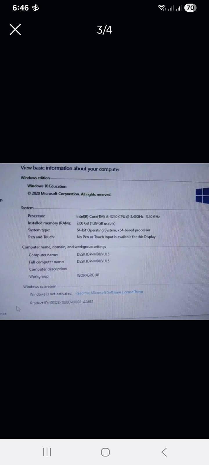 HP core i3 1