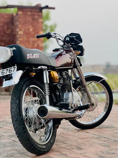 HONDA CG 125 || RED COLOR || 2021 MODEL || CONVERTED NEW PARTS|| GENUI