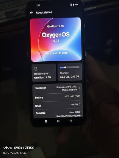 One Plus 11 5g with charger