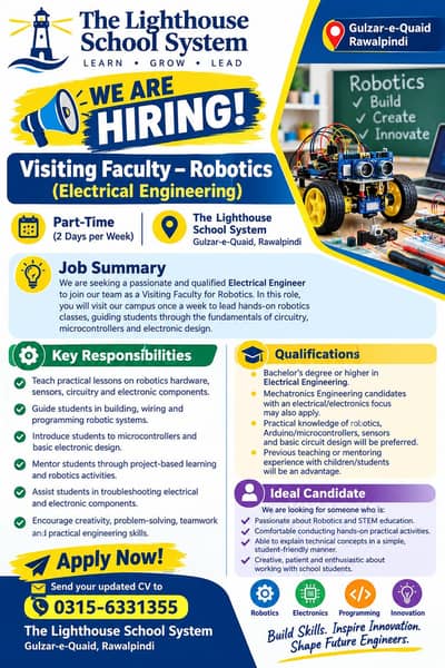 Visiting Faculty – Robotics (Electrical Engineering)