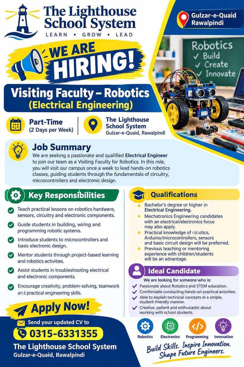 Visiting Faculty – Robotics (Electrical Engineering) 0