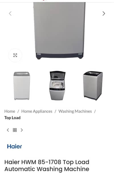 Haier Top Load Automatic Washing Machine