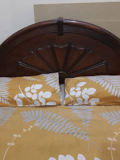 pure wooden bed