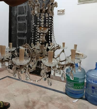 Crystal Chandelier (Pure Brass)