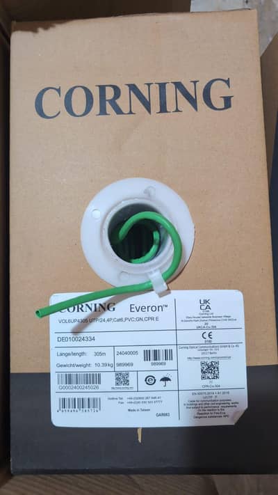 Corning cat 6 CCTV wire