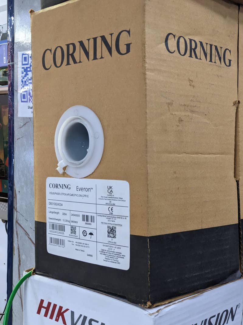 Corning cat 6 CCTV wire 1