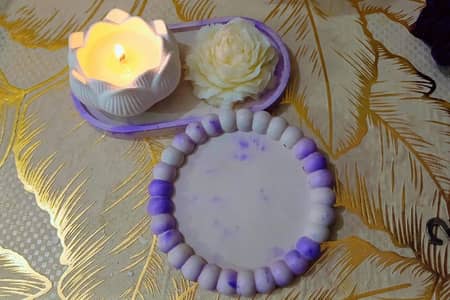 Handmade Candle Set with Aesthetic Trays