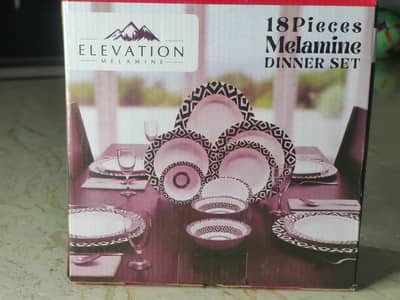 Brand New Elevation 18 Pcs Melamine Dinner Set