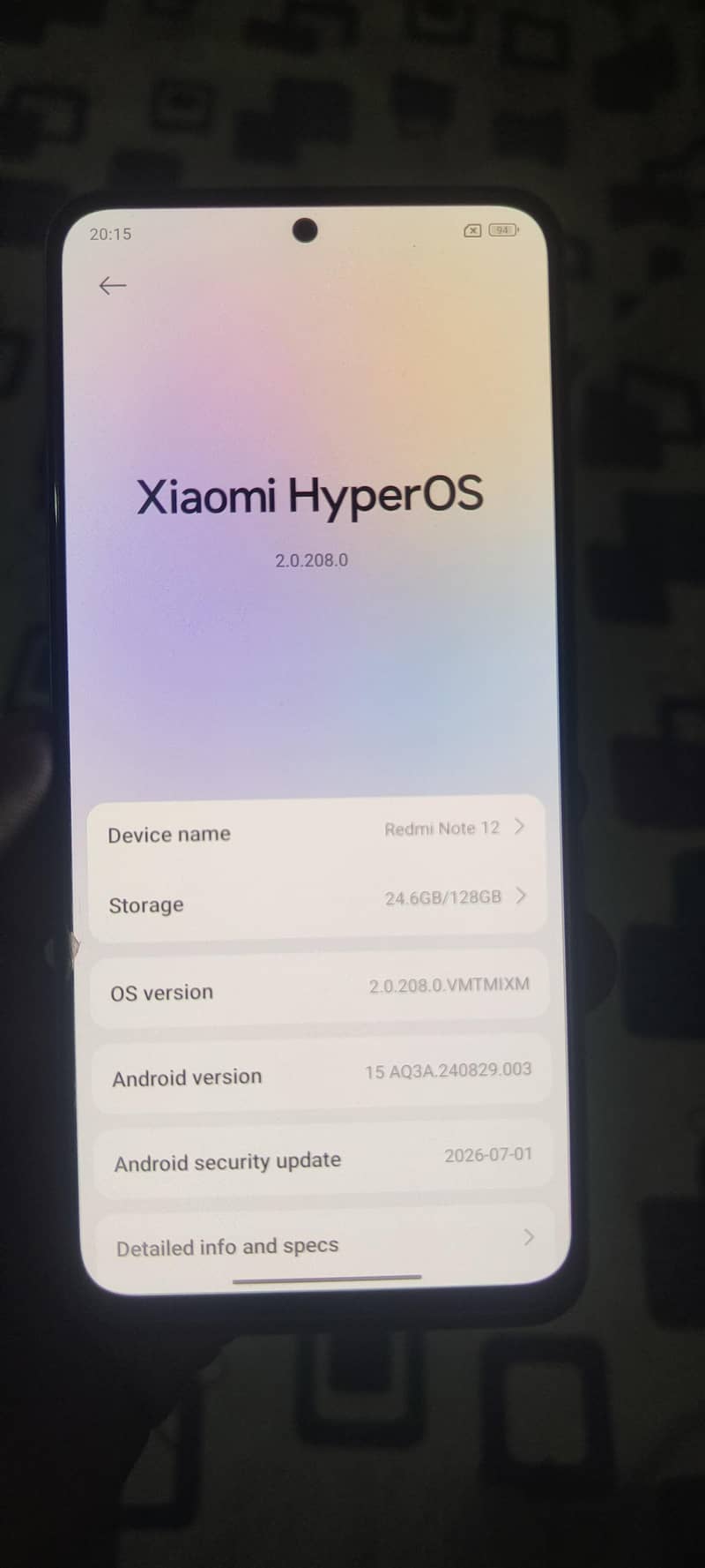 Xiaomi Redmi Note 12 9