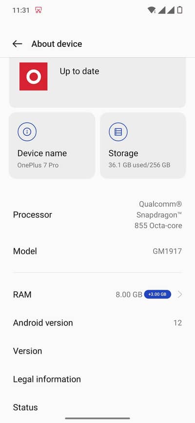 One Plus 7 Pro