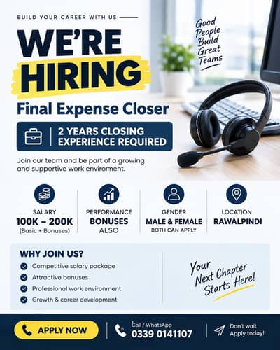 Hiring Experienced Closers