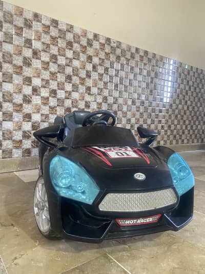 Black Hot Racer Electric Ride-On Car