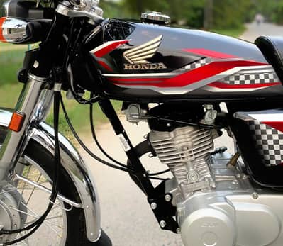 Honda CG 125 2024 Black Lush Condtion Gift For Honda Lover