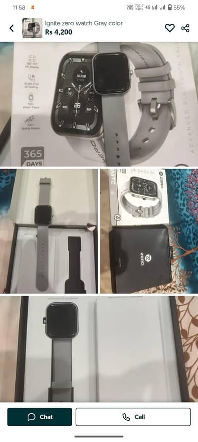 zero lgnite⌚ Gray color