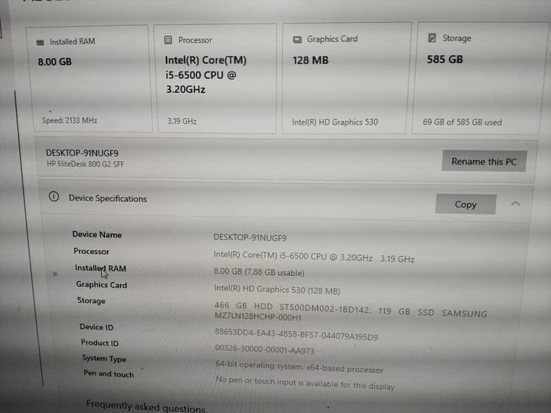 PC i5 3genaration 4