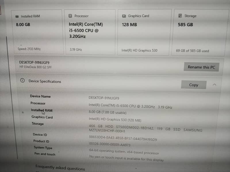 PC i5 3genaration 5