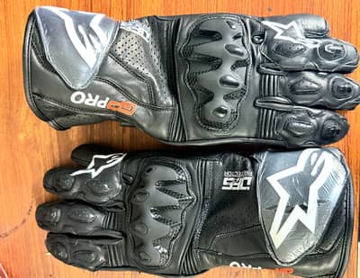 Premium Leather Motorcycle Riding Gloves – CE Protective Racing Gloves