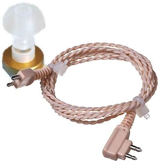 2-Pin Speaker Cord for Single Ear Compatible with Pocket Model Hearing Aids