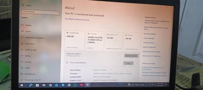 laptop HP elite book 840 G3
