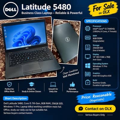 Dell Latitude 5480 – Core i5 7th Gen