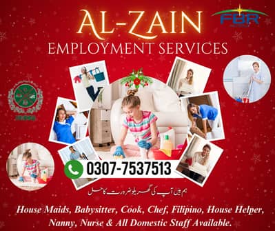 Maids / House Maids / cook / House chef / Baby Sitter maid available