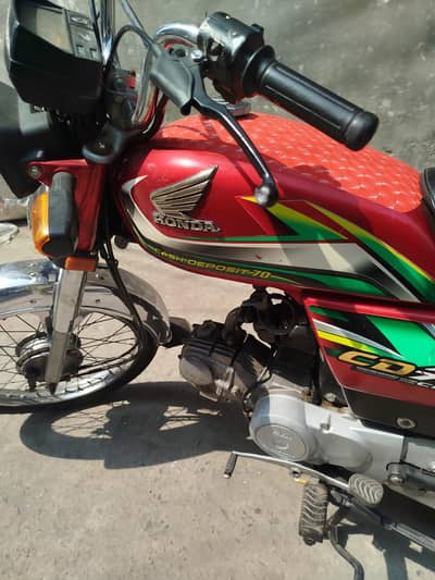 Honda CD 70 1st owner biomatric on spot total genuine engine