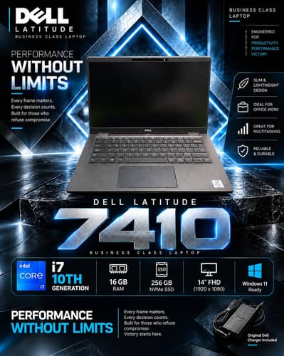 Freshly Imported Business Laptop - Dell 7410 Available for Sale