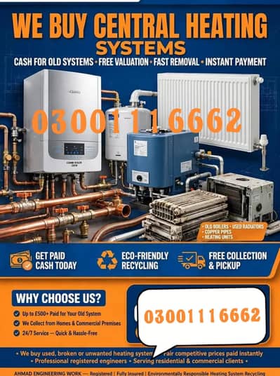 central heating system Boiler & Radiators Buyers