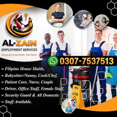 Maids / House Maids / cook / House chef / Baby Sitter maid available