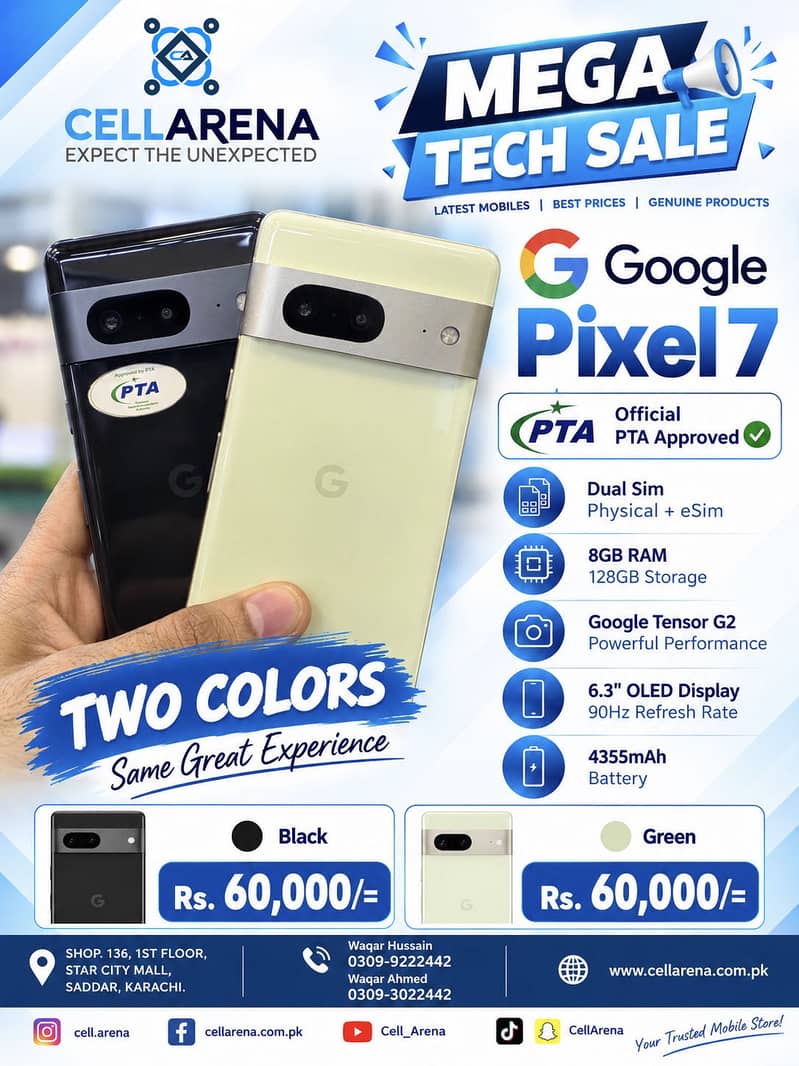 GOOGLE PIXEL 7 - CELLARENA 0