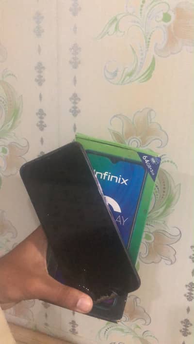 Infinix Hot 9 Play with box charger 03266936337 call and WhatsApp