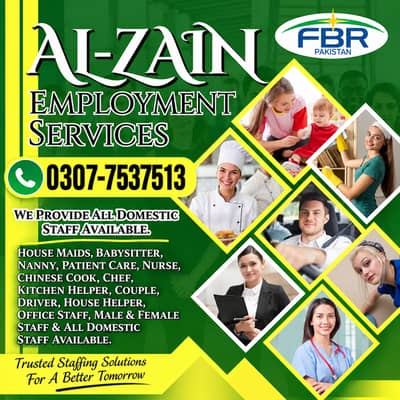 Maids / House Maids / cook / House chef / Baby Sitter maid available