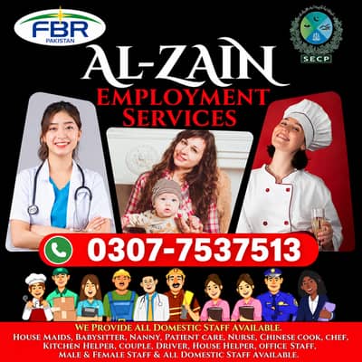 Maids / House Maids / cook / House chef / Baby Sitter maid available