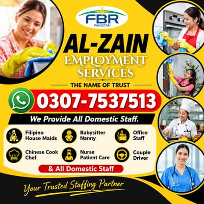 Maids / House Maids / cook / House chef / Baby Sitter maid available