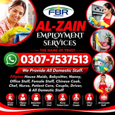 Maids / House Maids / cook / House chef / Baby Sitter maid available