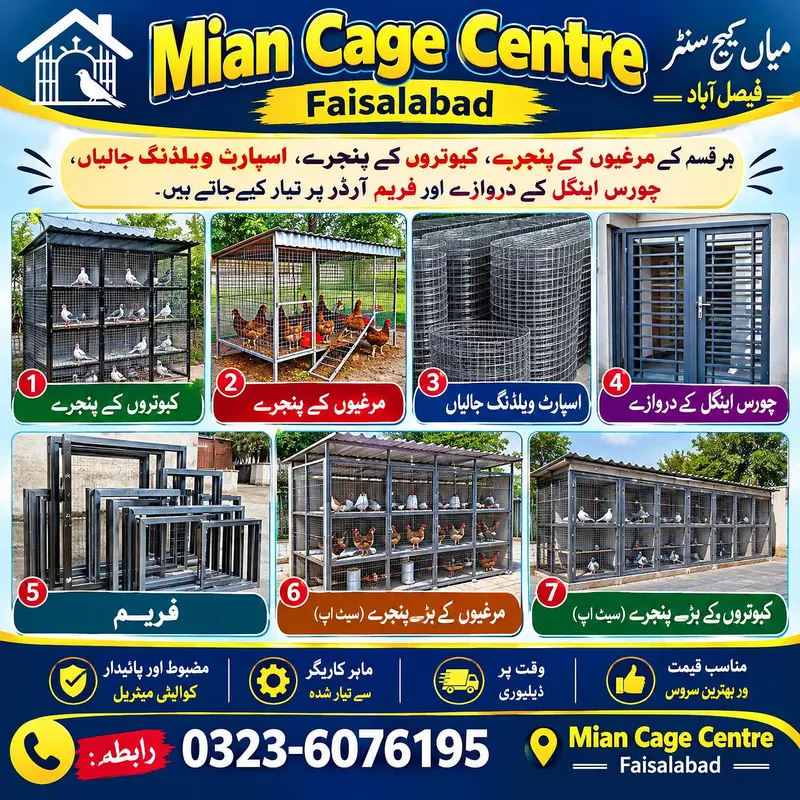 ہر قسم کے پنجرے دستیاب — فیصل آباد، آرڈر پر تیاری — photo 2