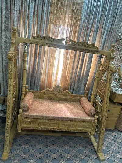 wooden swing